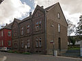 two-story brick house