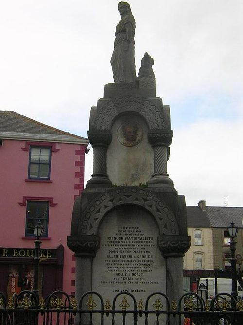 Monument to the Manchester Martyrs in the town