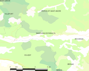 Poziția localității Saint-Jean-de-Paracol
