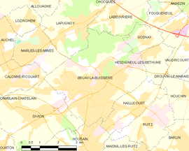 Mapa obce Bruay-la-Buissière