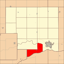 Map highlighting Butler Township, Platte County, Nebraska.svg