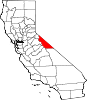 Mono County map Map of California highlighting Mono County.svg