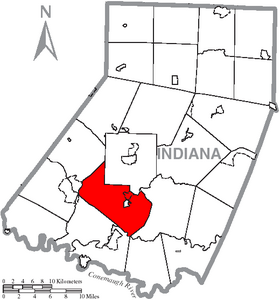 Umístění Center Township