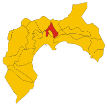 Map of comune of Selargius (metropolitan city of Cagliari, region Sardinia, Italy) - 2016.svg