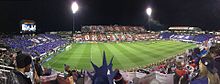 The Columbus Crew Stadium before the 11 November 2016 match between Mexico and the United States, which saw the Mexicans end the Dos a Cero streak Mapfre-stadium-hosts-USA-Mexico 11-11-2016.JPG