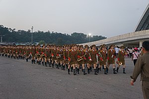 Pochodová kapela na Arirang Mass Games - Severní Korea (10334899135) .jpg