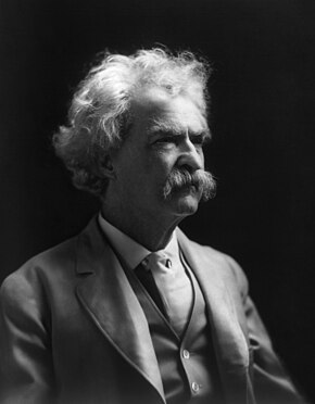 Mark Twain: "[A] favorite theory of mine [is] that no occurrence is sole and solitary, but is merely a repetition of a thing which has happened before, and perhaps often." Twain1909.jpg