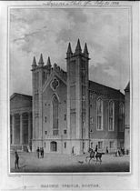 Masonic Temple, corner of Tremont Street and Temple Place, Boston, 19th century