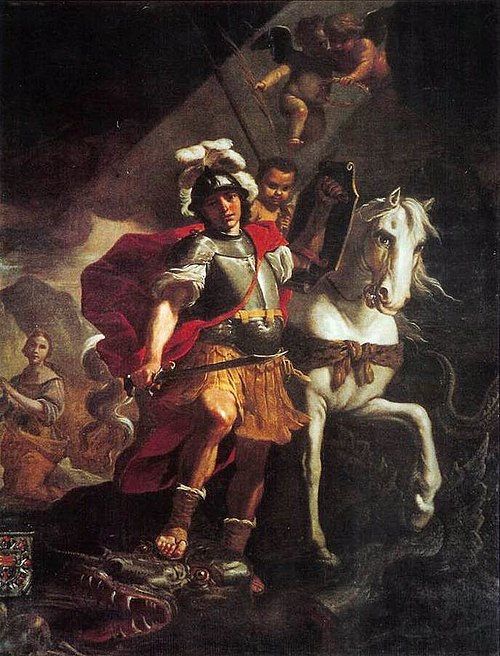 St George and the Dragon by Mattia Preti (1678)