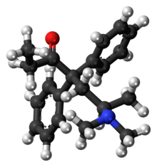 Methadone molecule ball.png
