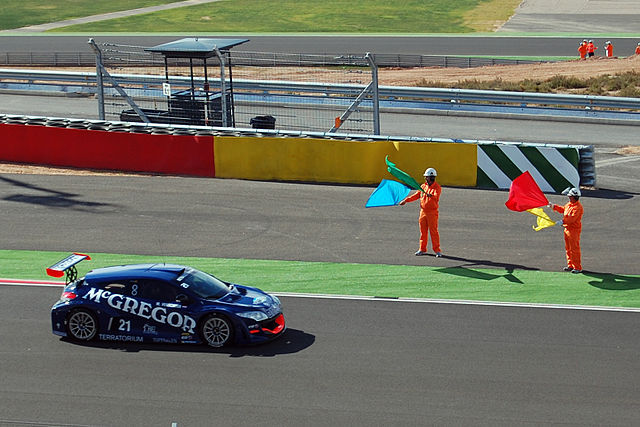 Mike Verschuur in Motorland Aragón after winning 2009 Renault Mégane Trophy championship