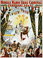 Affiche de Mardi gras de 1900.