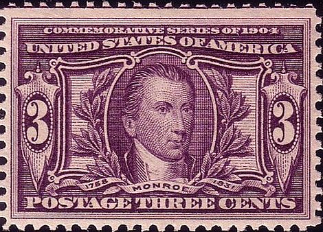 First Monroe Postage stamp Issue of 1904