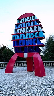 Monumento Nespolo, Ugo Nespolo (Italia), 1997