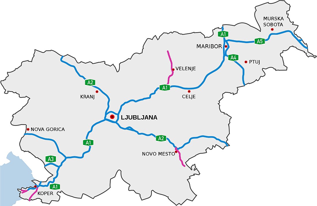 Autostrady i drogi ekspresowe w Słowenii