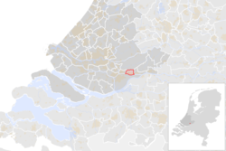 Ligging van Sliedrecht in Zuid-Holland-provinsie