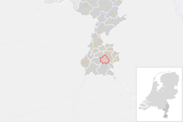 Locatie van de gemeente Voerendaal (gemeentegrenzen CBS 2016)