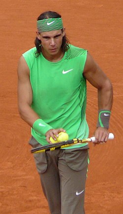 Nadal como campeón de Roland Garros 2012.