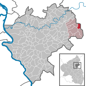 Poziția Netzbach pe harta districtului Rhein-Lahn-Kreis