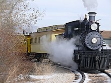 A tourist train operating at the museum Nevada Railroad Museum Engine 25.jpg