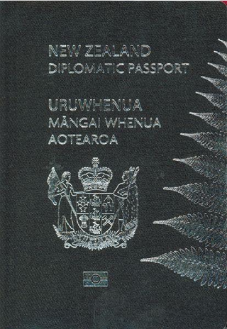 New Zealand Diplomatic Passport cover