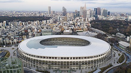 The newly built Japan National Stadium in Tokyo was the venue for the ceremonies and the athletics events.