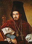 Oljemålning föreställande Petar II som furstbiskop.
