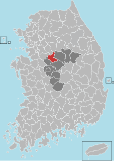 Eumseong County County in Hoseo, South Korea