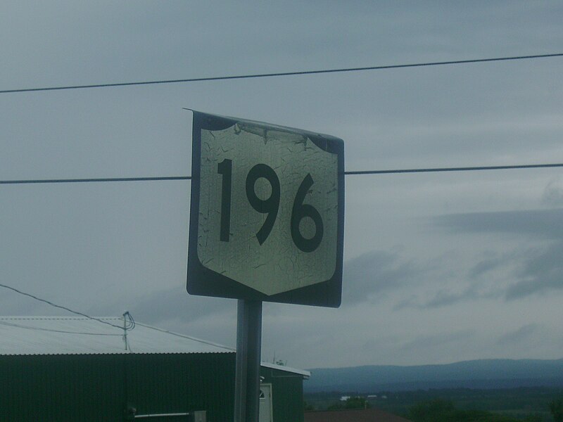 File:Old and falling apart NY 196 shield in Washington County.JPG