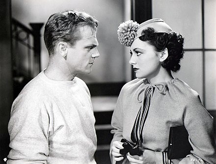 James Cagney and Olivia de Havilland in The Irish in Us (1935)