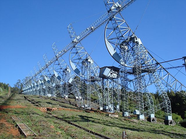 Ooty radio telescope, a 326.5 MHz dipole array in Ooty, India