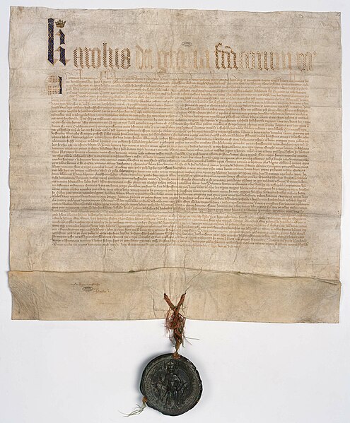 File:Ordonnance du roi Charles V fixant la majorité des rois de France à 14 ans et l'organisation de la régence. 1 - Archives Nationales - AE-II-395.jpg