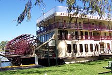 The PS Murray Princess is the largest paddlewheeler operating on the Murray River.