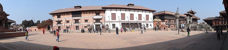 File:Panoramic Bhaktapur Darbar square.jpg