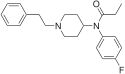 Chemische Struktur von Parafluorfentanyl.