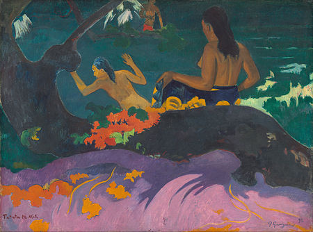ไฟล์:Paul Gauguin - Fatata te Miti (By the Sea) - Google Art Project.jpg