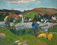 Paul Gauguin: Bretons landschap (1888)