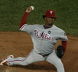 Com a camisa dos Phillies, setembro  2009