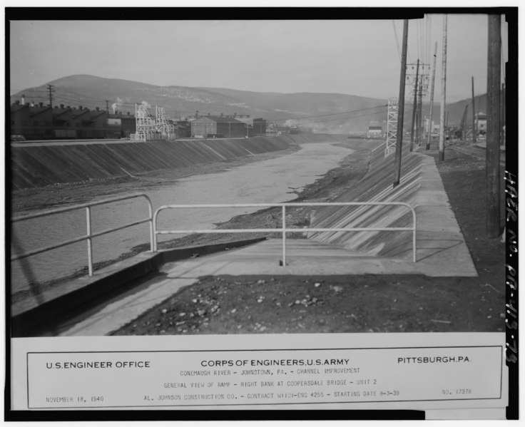 File:Photographic copy of historic photograph, by Corps of Engineers, U.S. Army, November 18, 1940 (original in possession of Corps of Engineers, U.S. Army, Pittsburgh District, HAER PA,11-JOTO.V,1-73.tif