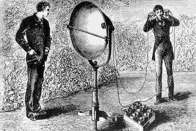 Bell and Tainter's photophone, of 1880.
