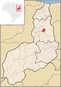 Kart over São João da Serra