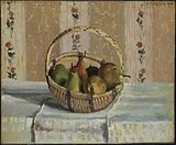 Stillewe: Appels en Pere in ’n Ronde Mandjie (1872), Henry en Rose Pearlman-versameling.