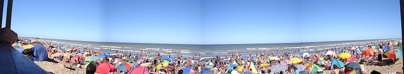 Beachgoers in Santa Teresita Playasantateresita.JPG