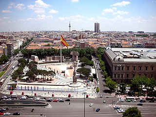 Plaza de Colón Square in Madrid, Spain