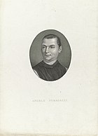 Portret van abt Angelo Fumagali Portretten van beroemde Italianen in ovalen (serietitel), RP-P-1909-4840.jpg