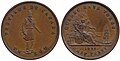 1/2 penn, Kanada, 1852