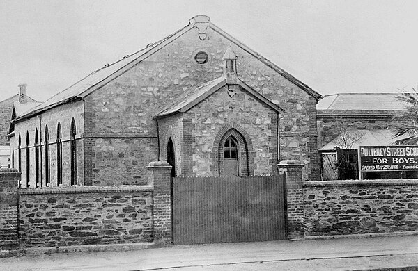 Pulteney Street School, pictured in 1919 before the premises were compulsorily acquired by the Australian Government