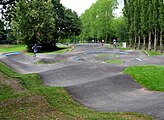 Pumptrack in der Alban-Stolz-Anlage in Freiburg-Zähringen