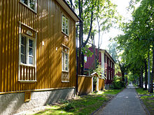 Puu-Kapyla workers' housing area, Helsinki (1920-25) by Martti Valikangas Puu Kapyla district Helsinki.jpg