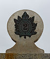 3014) Détail du monument aux 2ème Canadian Queen's own Rifles, Juno Beach, Calvados, , 5 septembre 2015